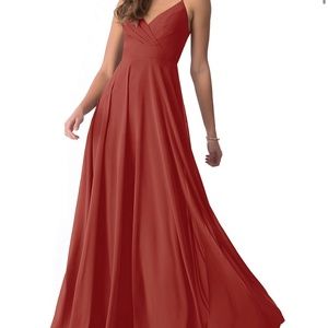 Azazie Terracotta Bridesmaid Dress